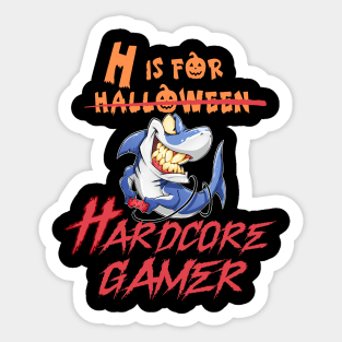 H is for Halloween/Hardcore Gamer Sticker